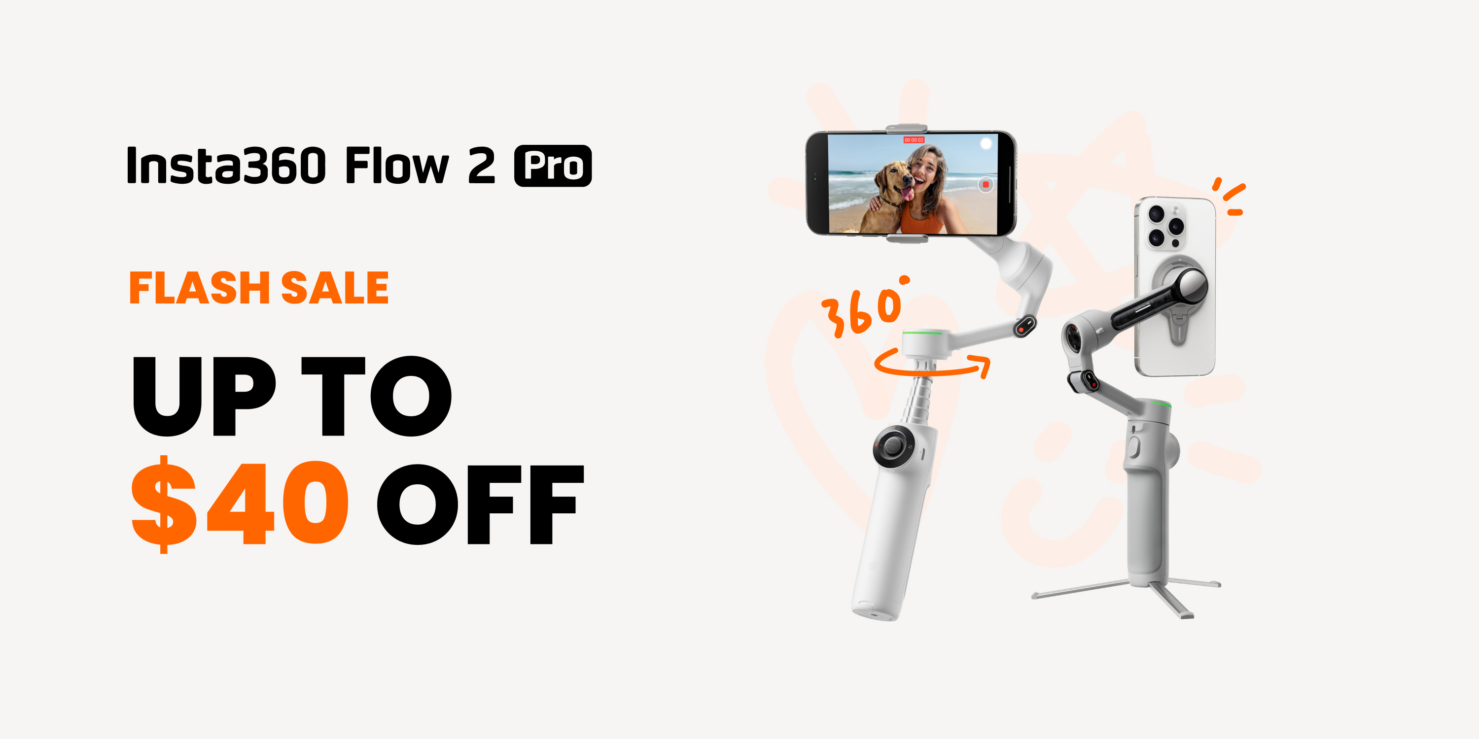 Amazon.com: Insta360 Flow 2 Pro Creator Bundle Grey - Foldable AI
